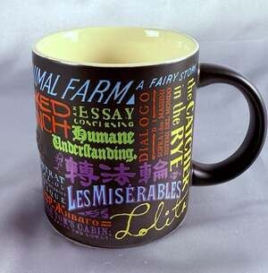 RARE BANNED BOOKS Mug The Unemployed Philosophers Guild 2015 Coffee Cup